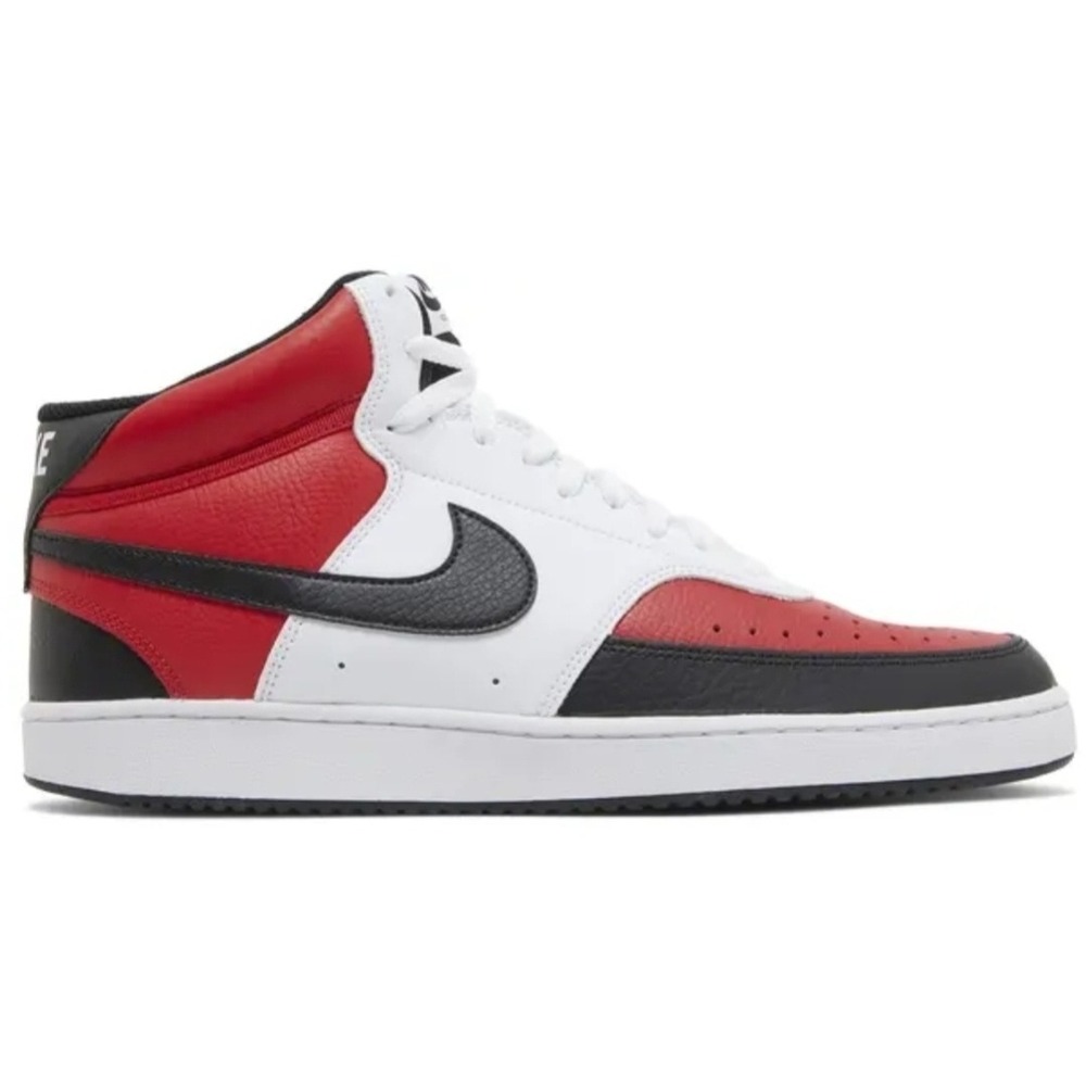 Nike Court Vision Mid Mens Sneakers Red White Black DM1186-600 Size 10.5 - Picture 7 of 12